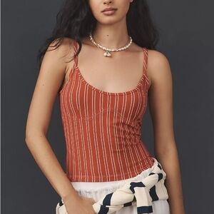NWT | Pilcro Stripe Corset Tank | SZ M